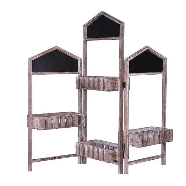 Plant Stand: Solid Wood 4 Shelves Plant Stand - Ouch Cart