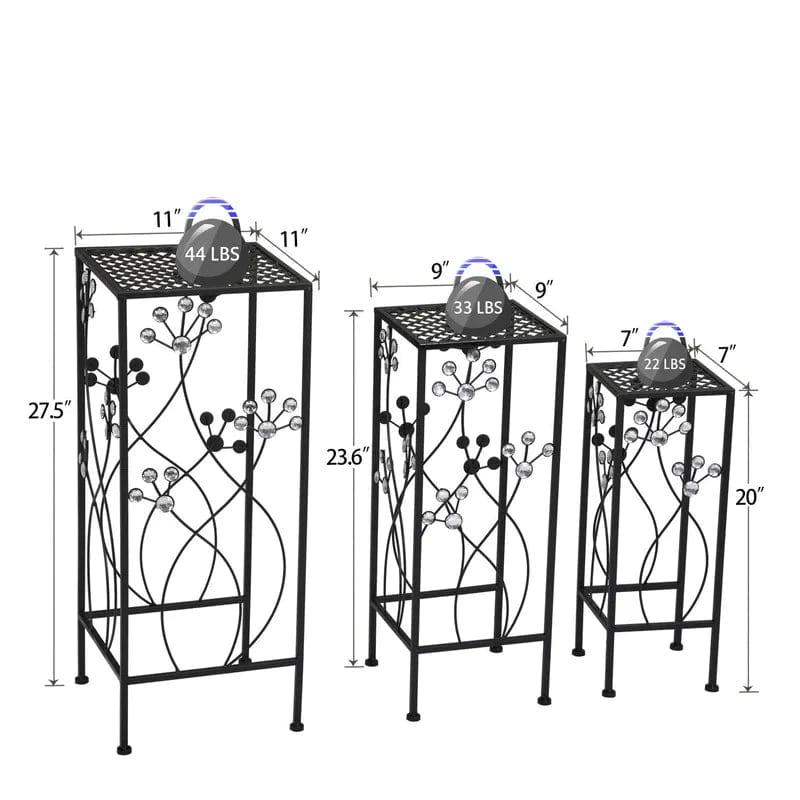 Plant Stand: Square Nesting Plant Stand - Ouch Cart