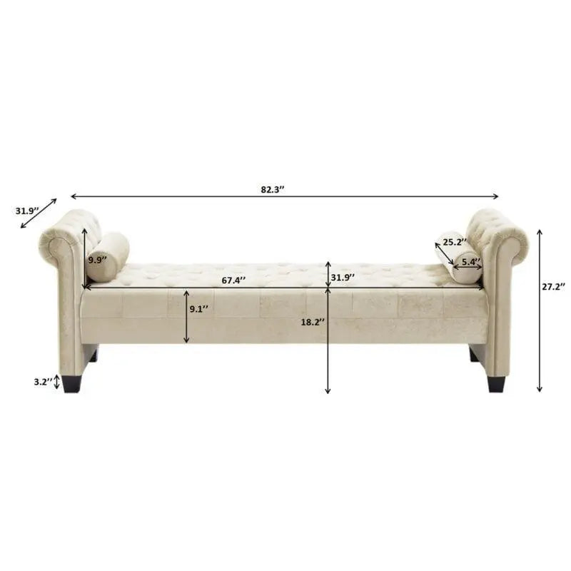 Modern Premium Arms Chaise Lounge for Home & Office Chaise Lounge - Ouch Cart
