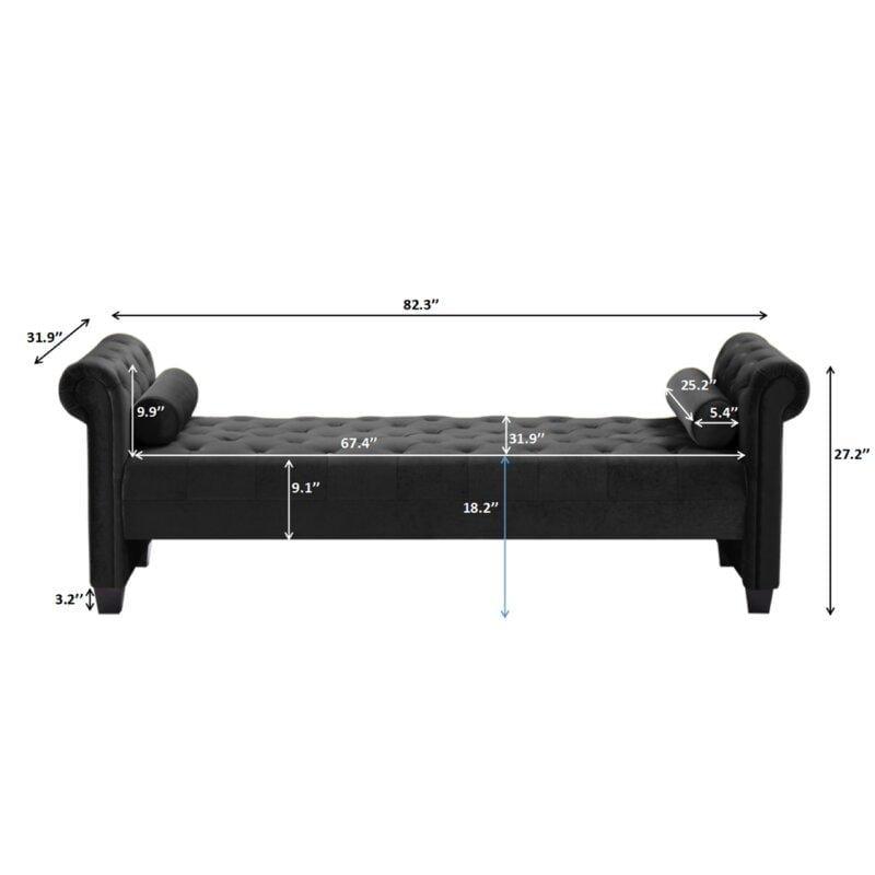 Modern Premium Arms Chaise Lounge for Home & Office Chaise Lounge - Ouch Cart