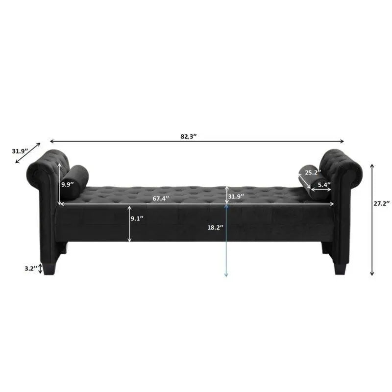 Modern Premium Arms Chaise Lounge for Home & Office Chaise Lounge - Ouch Cart