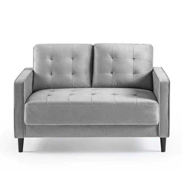 Rosenstein 52.76'' Velvet Square Arm Loveseat - Ouch Cart