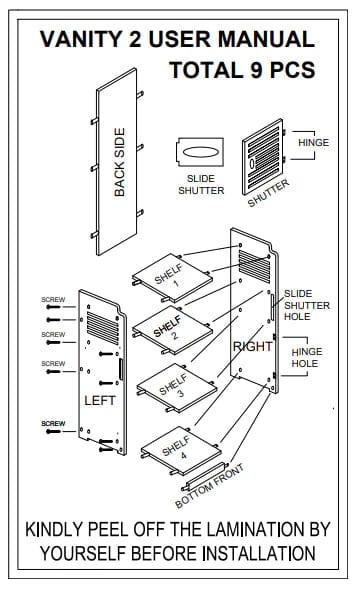 Floor Standing Shelf Storage Cabinet Corner Shelf Storage Racks - Ouch Cart
