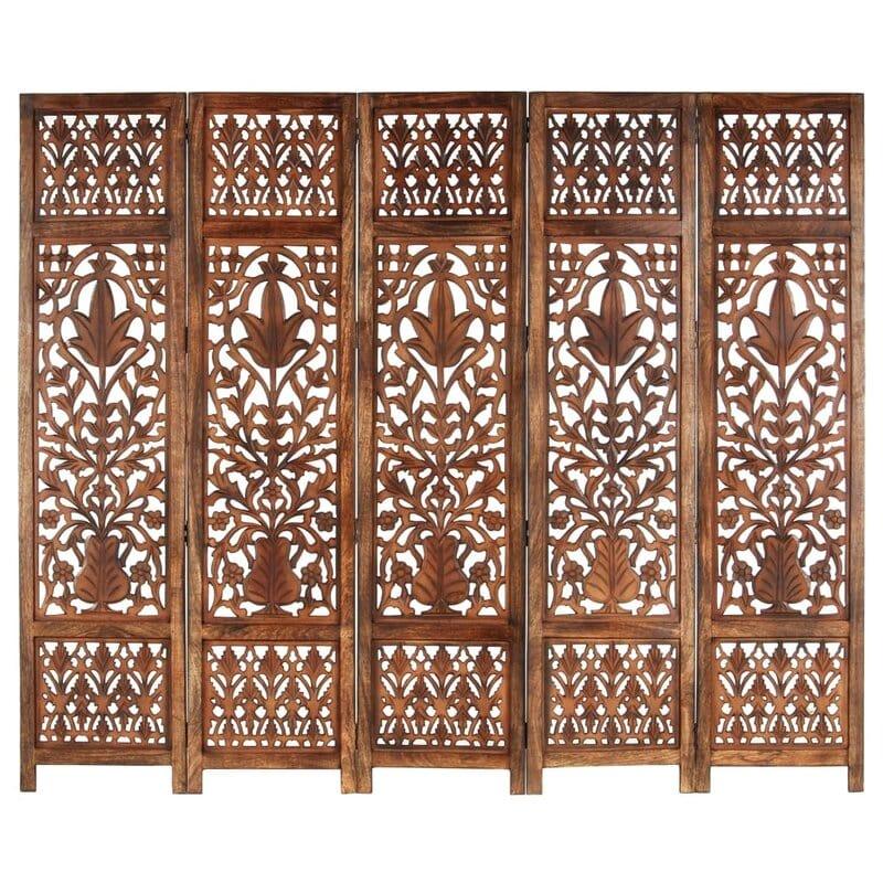 5 Panel Stanardsville Folding Room Divider - Ouch Cart