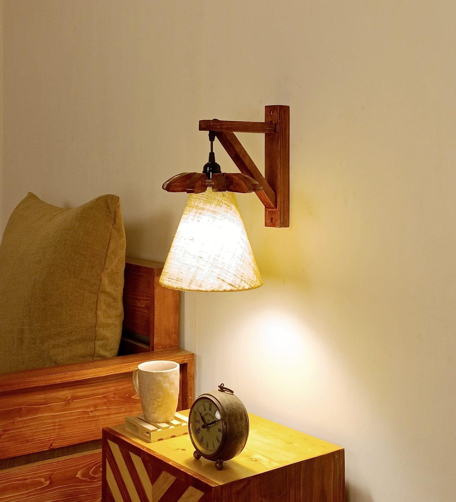 Twirl Brown Wooden Wall Light (BULB NOT INCLUDED) - Ouch Cart