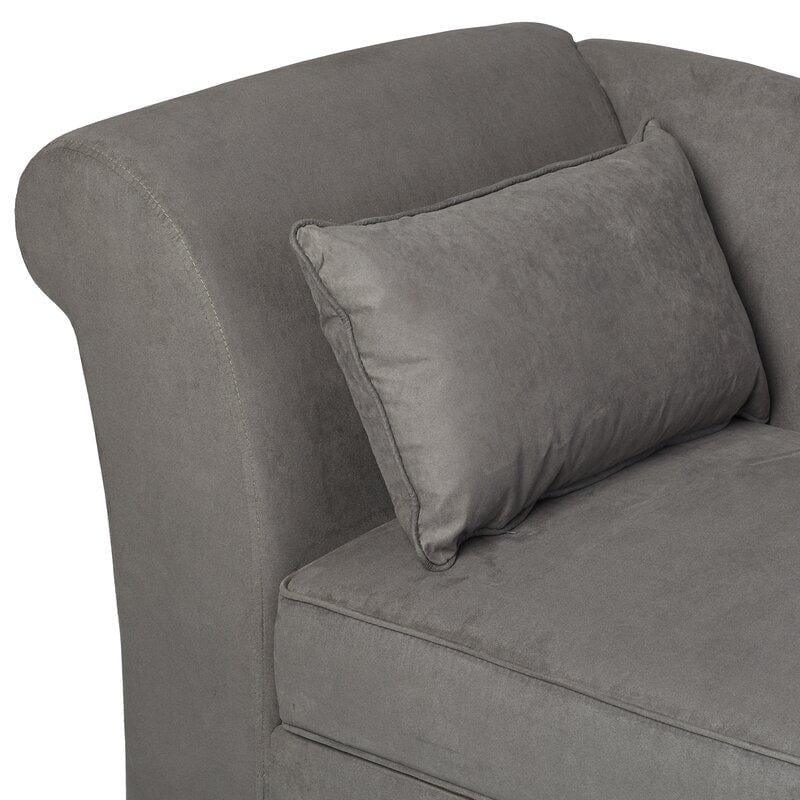 One Left-Arm Chaise Recessed Arms Chaise Lounge with Storage - Ouch Cart
