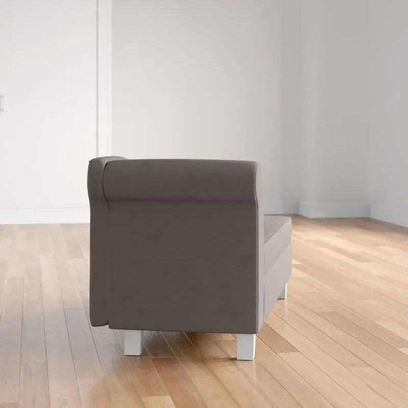 One Left-Arm Chaise Recessed Arms Chaise Lounge with Storage - Ouch Cart