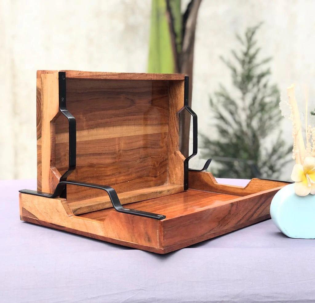 PREMIUM ACACIA WOOD SERVING TRAY COMBO - Ouch Cart