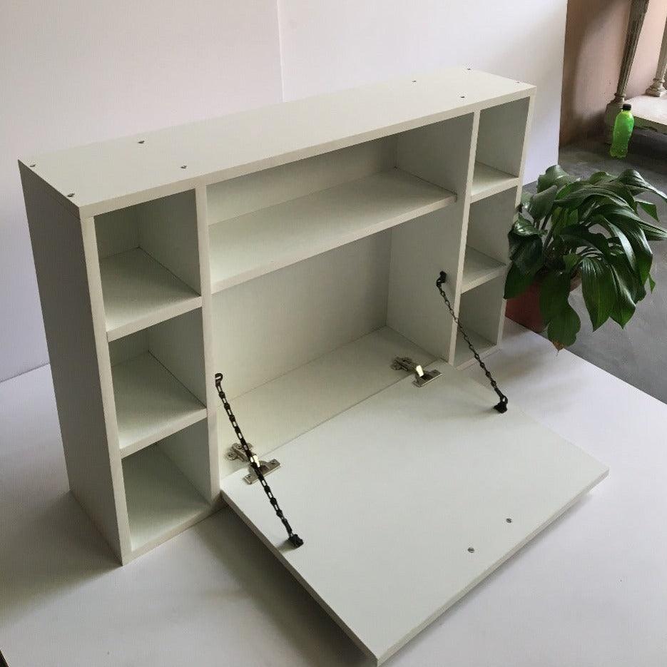 Wall-Mounted Floating Table Laptop Home Office Desk With Drawer By Miza - Ouch Cart