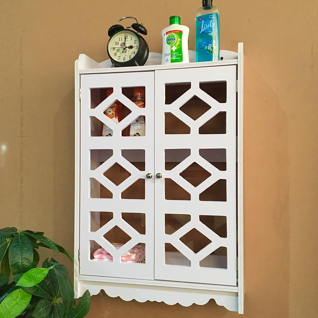 Bathroom CNC Wall Mounted PVC Storage Cabinet Furniture For Bathroom By Miza - Ouch Cart