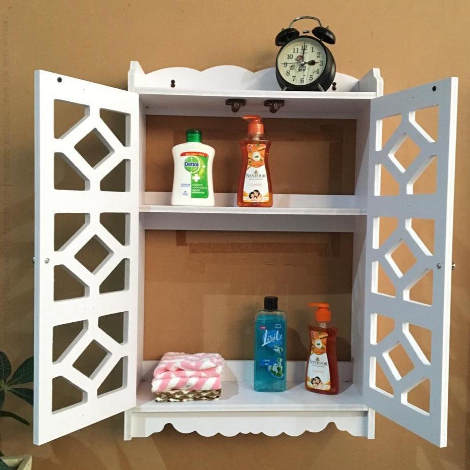 Bathroom CNC Wall Mounted PVC Storage Cabinet Furniture For Bathroom By Miza - Ouch Cart