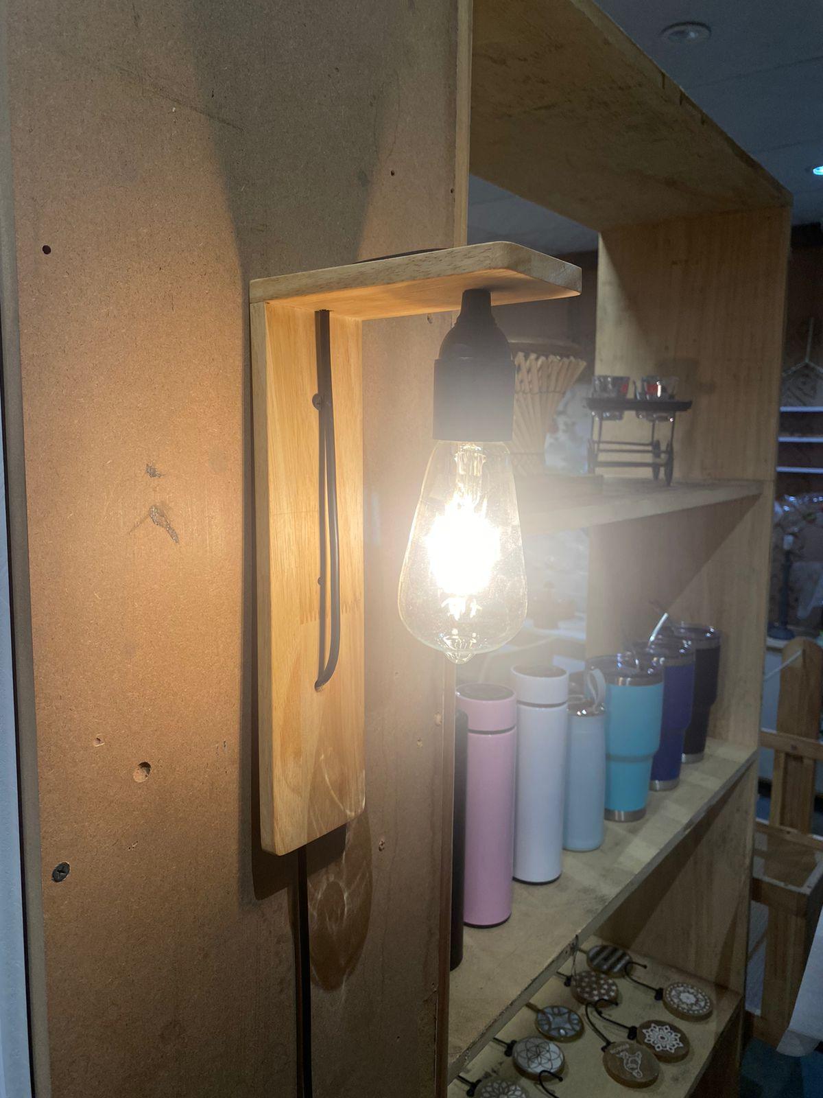 Wall Mounted Natural Wooden Hanging Light For Home Decor By Miza - Ouch Cart