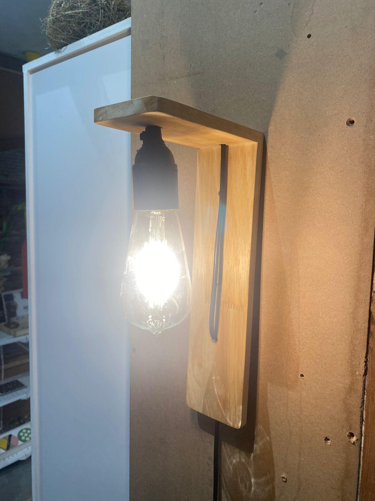 Wall Mounted Natural Wooden Hanging Light For Home Decor By Miza - Ouch Cart