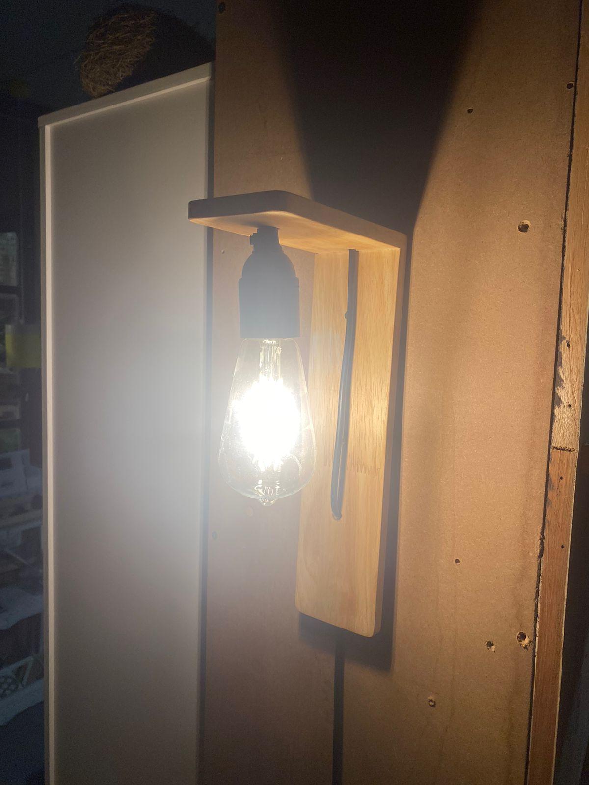 Wall Mounted Natural Wooden Hanging Light For Home Decor By Miza - Ouch Cart