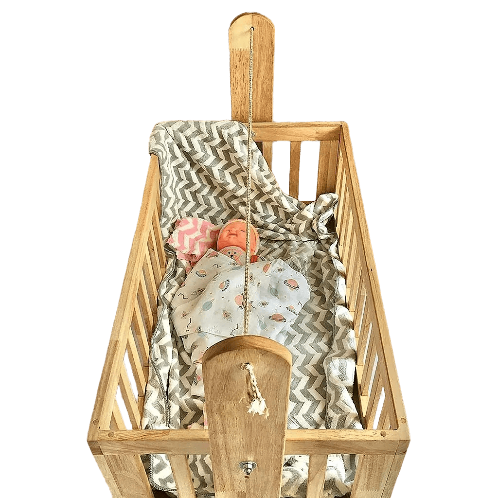 Baby Cot/Paalna/Jhula Cum Foldable Study Work Table By Miza - Ouch Cart