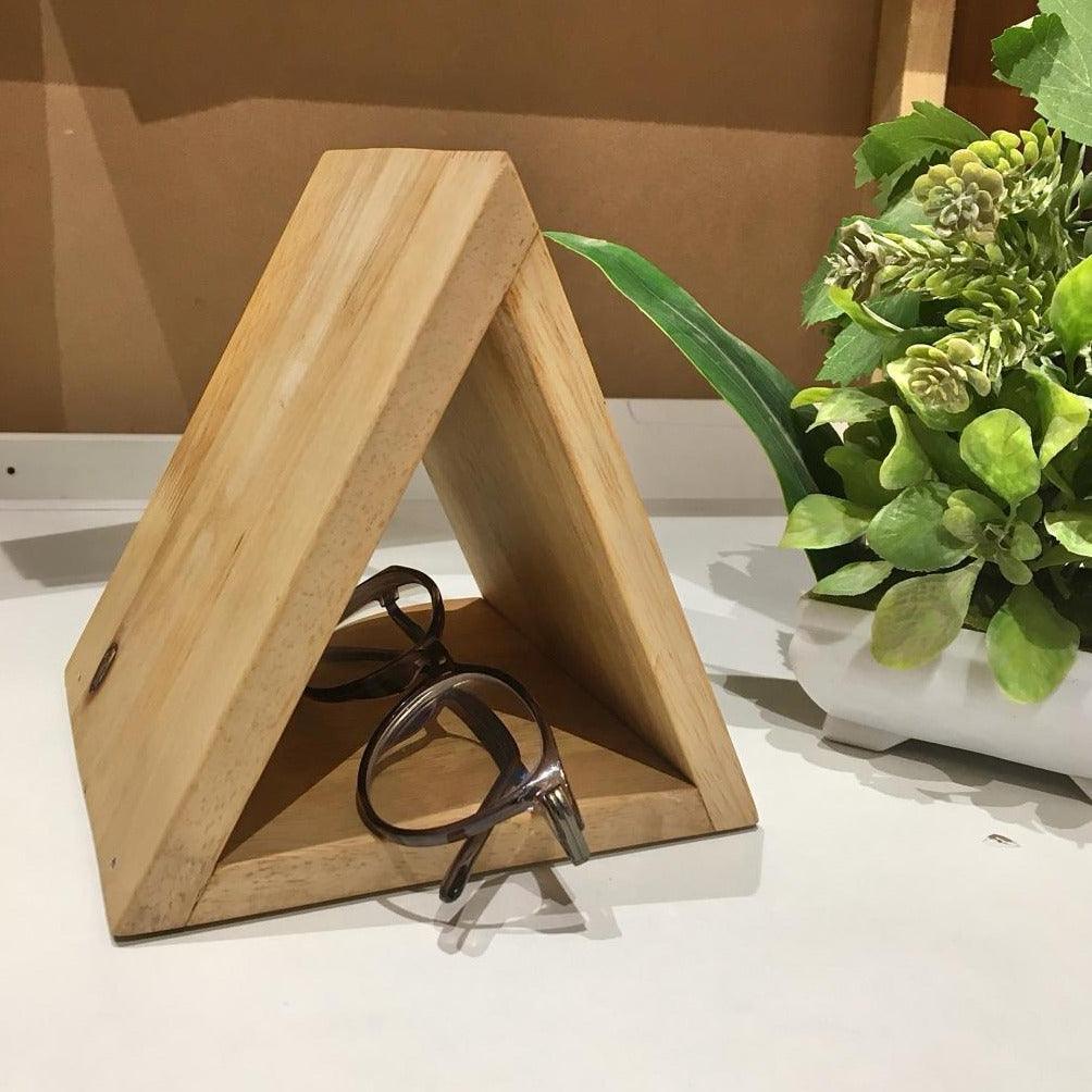 Stylish Triangular Wooden Book Holder For Study Table/Office Table ( With Complementary Coaster ) By Miza - Ouch Cart