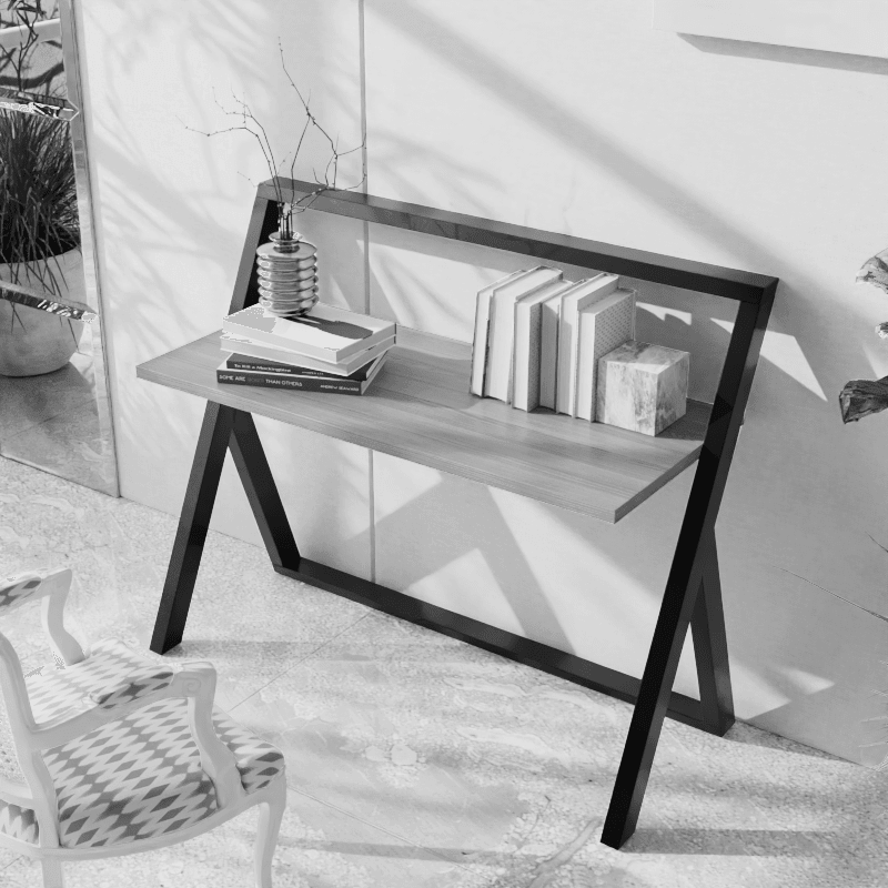 Aster Study Table in White Color - Ouch Cart