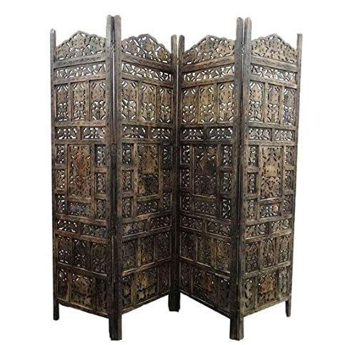 Floriferous Wooden Handcrafted Partition Room Divider Separator For living Room Office home - Room Divider Flooring & Wall Panels Room Partitions - Ouch Cart
