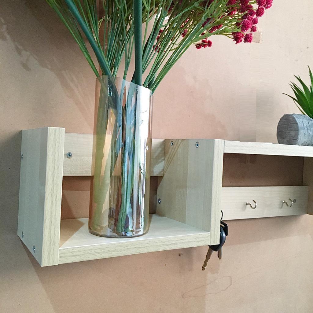 MDF Wall Mounted Key Hooks Shelf By Miza - Ouch Cart