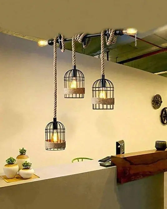 Industrial Antique Retro Metal Pendant Chandelier Lighting - Ouch Cart