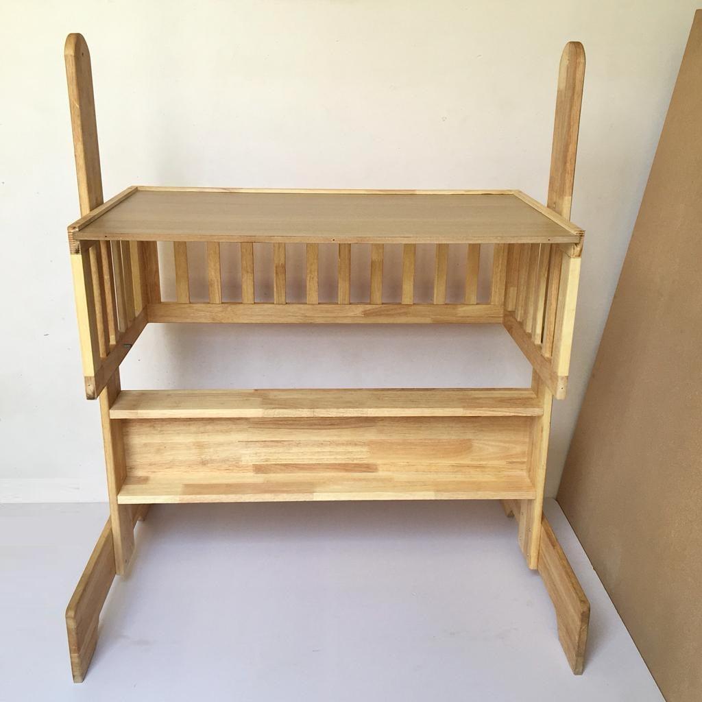 Baby Cot/Paalna/Jhula Cum Foldable Study Work Table By Miza - Ouch Cart