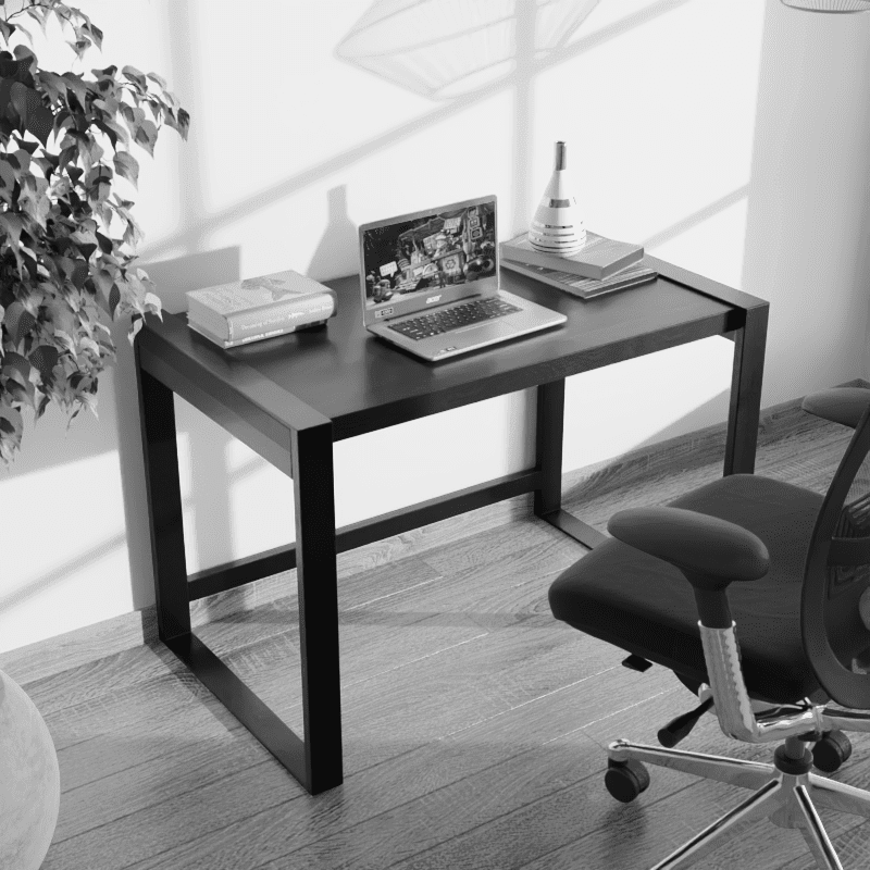 Fabio Study Table in Brown Color - Ouch Cart
