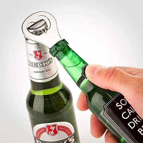 2 in 1 Whisky Shaped Bottle with Opener and Fridge Magnet - Ouch Cart