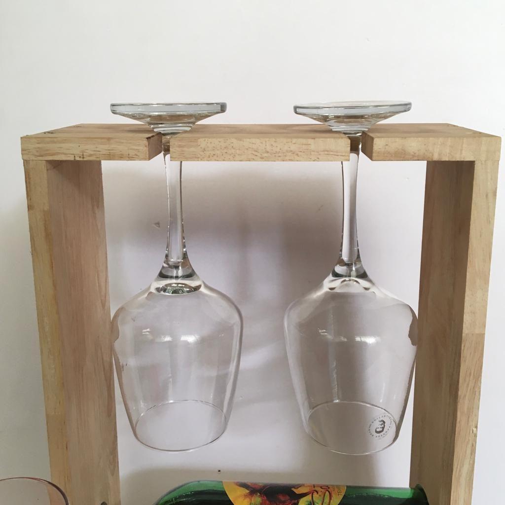 Personalised Wine/Bear Bottle Caddy And Glass Holder By Miza - Ouch Cart