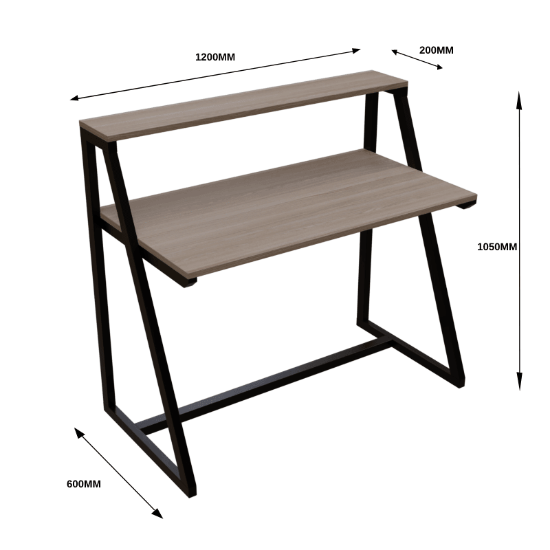 Cambria Study Table in Brown Color - Ouch Cart