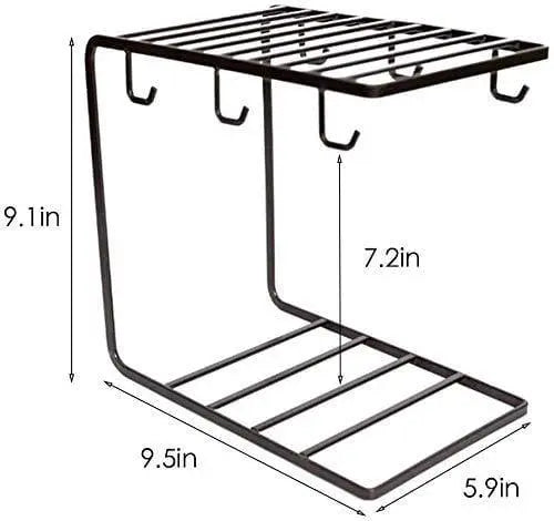 Coffee Mug Cup Holder Cup and Plate Stand - Ouch Cart