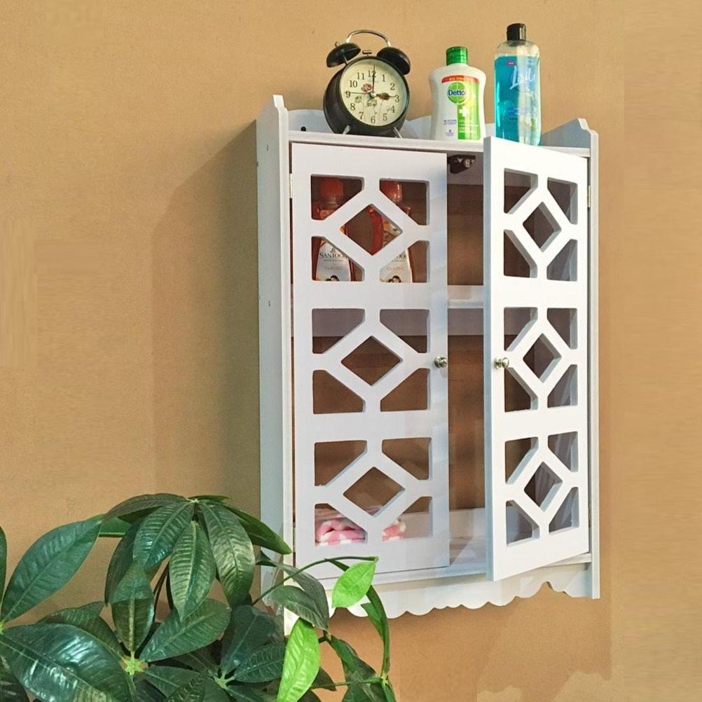 Bathroom CNC Wall Mounted PVC Storage Cabinet Furniture For Bathroom By Miza - Ouch Cart