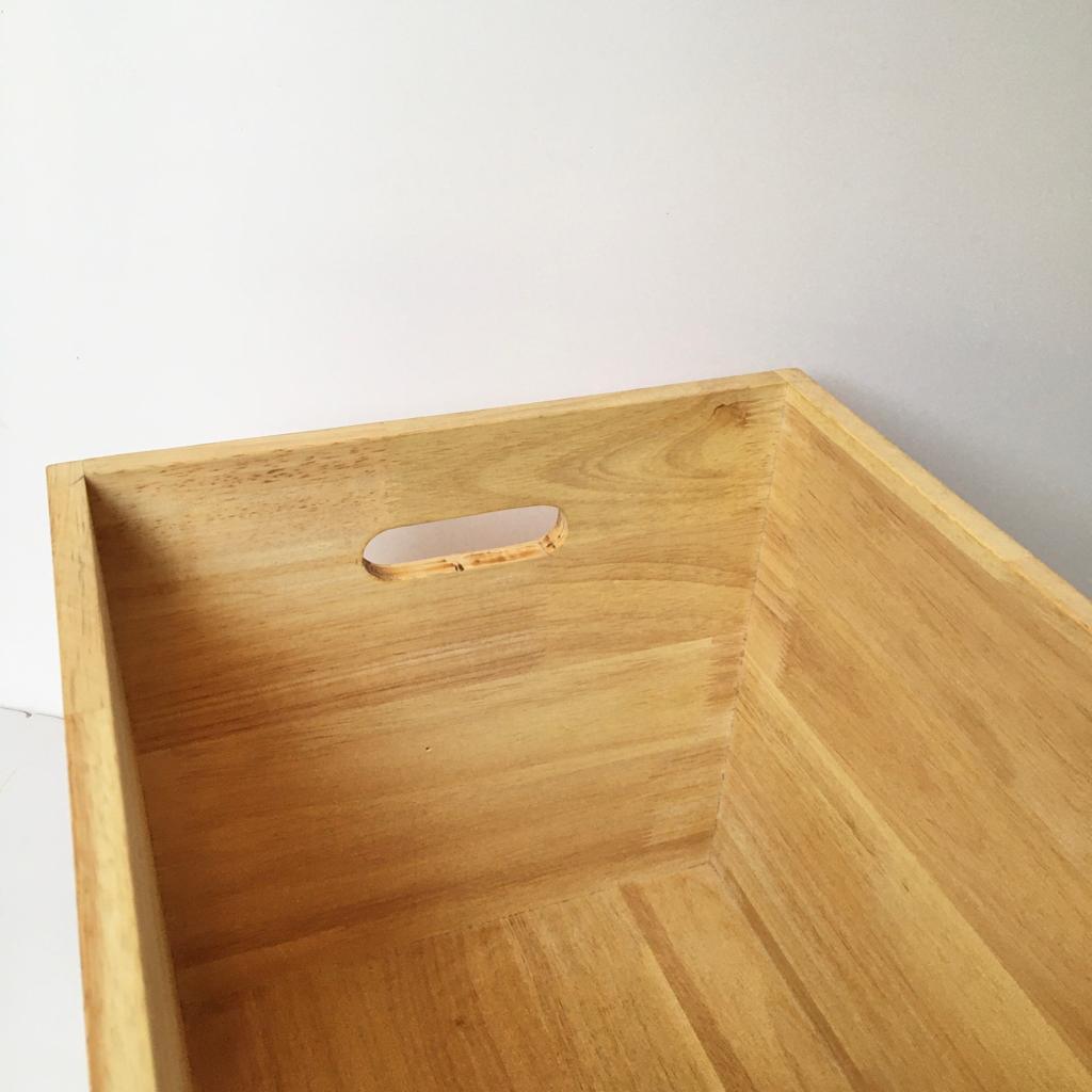 Wooden Storage Crate Box/Tool Box For Home Organiser ( With Complementary Coaster ) By Miza - Ouch Cart