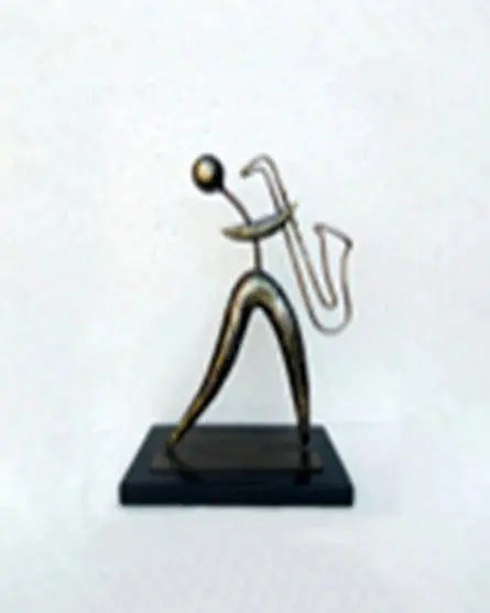 Iron Decorative Saxophone Abstract Table Decor Showpiece For Home Living Bedroom Office Decoration - Ouch Cart