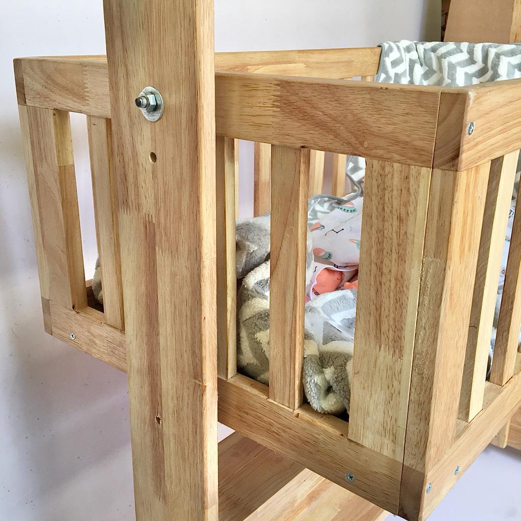 Baby Cot/Paalna/Jhula Cum Foldable Study Work Table By Miza - Ouch Cart