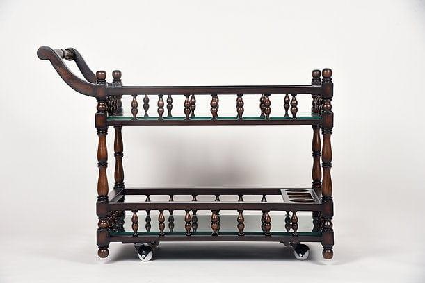 Teak Wood Raahat Tea Trolley - Ouch Cart