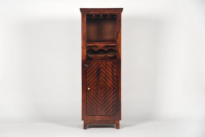 Sheesham Wood Izna Bar Cabinet - Ouch Cart