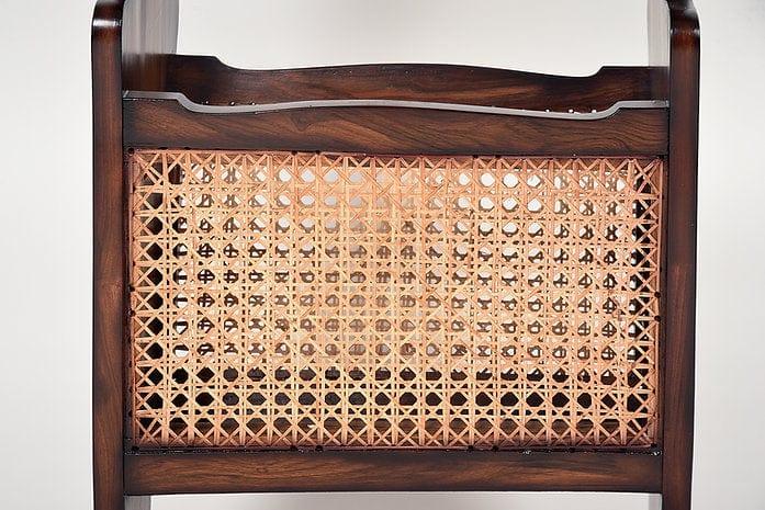 Teak Wood Gayesha Table Cum Magazine Holder - Ouch Cart