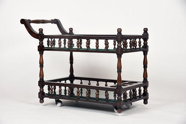 Teak Wood Raahat Tea Trolley - Ouch Cart