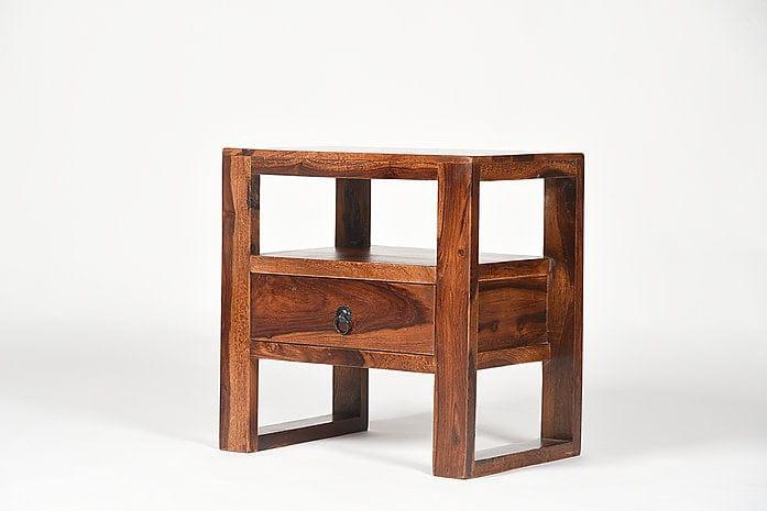 Sheesham Wood Aira Side Table - Ouch Cart