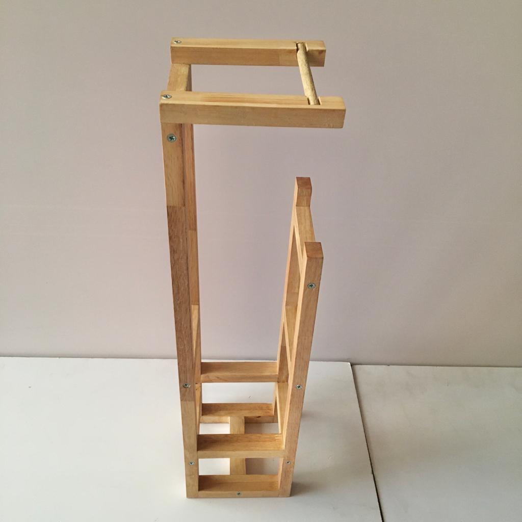 Stylish Wooden Toilet Paper Holder Rack By Miza - Ouch Cart