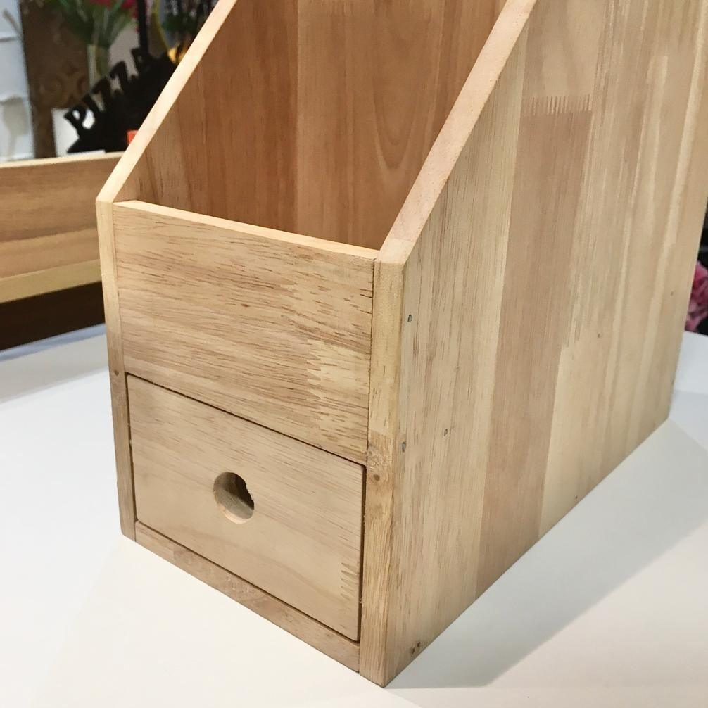 File Box With Drawer For Office/Home Book Organizer Storage Holder Book Rack By Miza - Ouch Cart