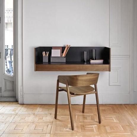 Wall Mounted Study Table / Work From Home Table | Dark Brown By Miza - Ouch Cart