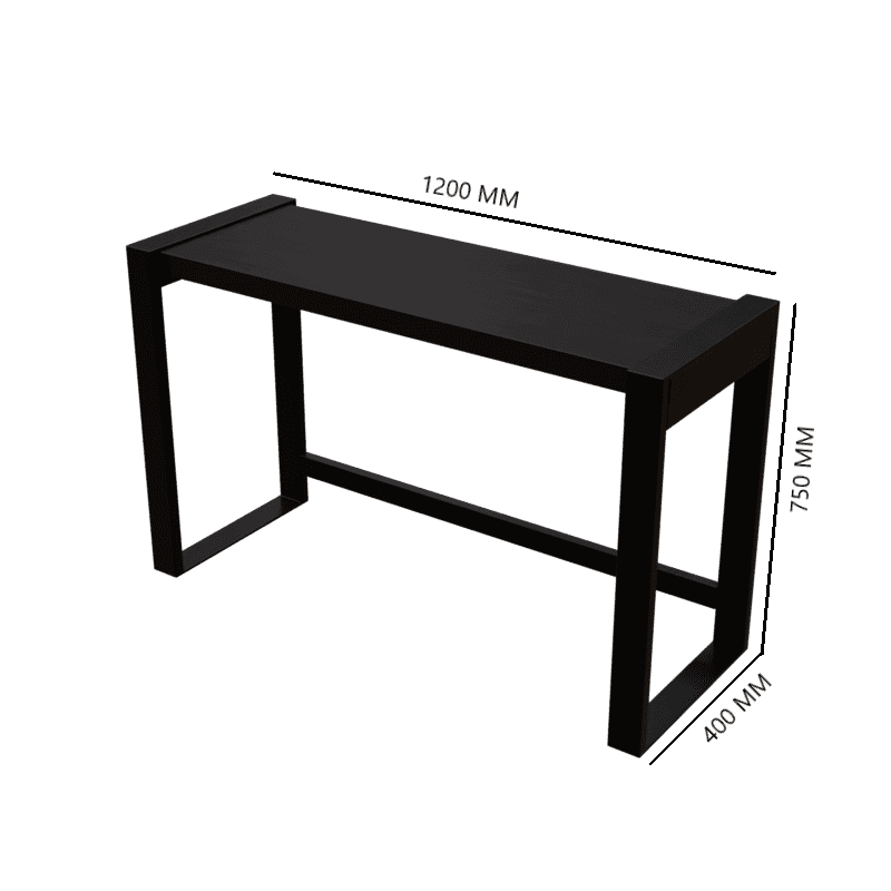 Fabio Study Table in Brown Color - Ouch Cart
