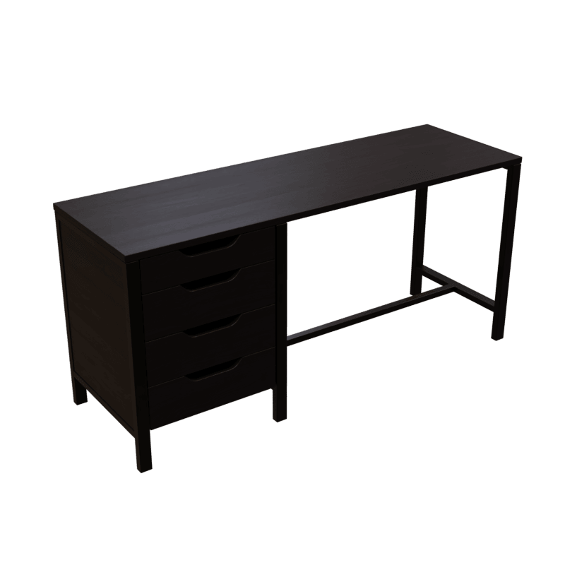 Gayle Study Table with Drawers in Brown Colour - Ouch Cart