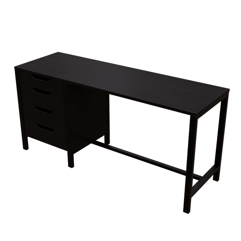 Gayle Study Table with Drawers in Brown Colour - Ouch Cart