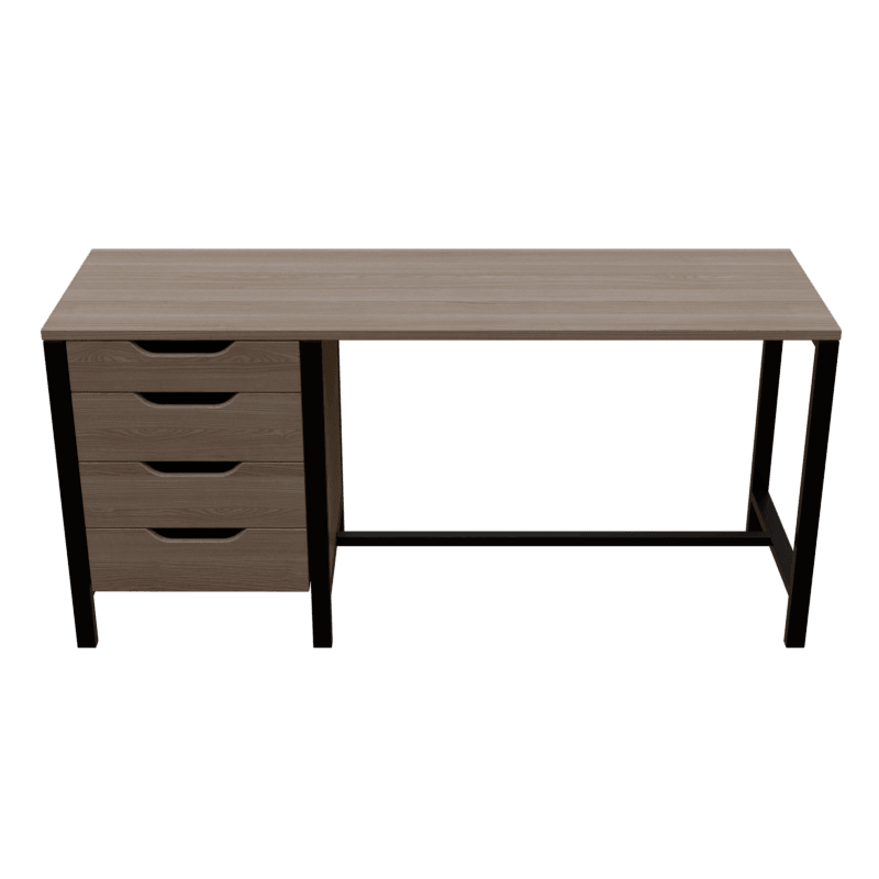 Gayle Study Table with Drawers in Wenge Colour - Ouch Cart
