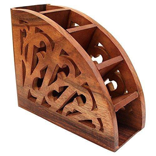 Wooden Remote Control Storage Holder - Ouch Cart