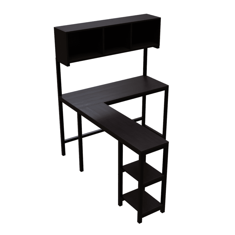 Hutch Workstation in Brown Color - Ouch Cart