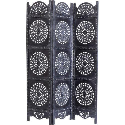 3 Panel Wooden Partition,Wooden Handcrafted Partition/Room Divider/Separator for Living Room/Office - Ouch Cart