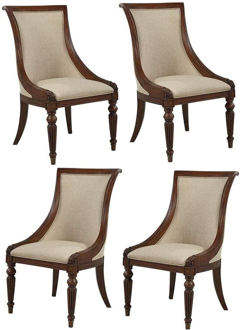 Handicrafts Wooden Hand Carved Dining Chair (4) - Ouch Cart